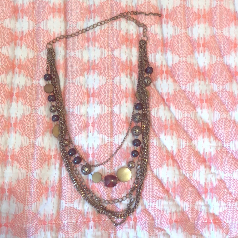 Bead and chain vintage costume jewelry